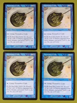 Horseshoe Crab x4 Urza's Saga 4x Playset Magic the Gathering MTG - Image 1