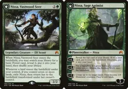 Nissa, Vastwood Seer // Nissa, Sage Animist - Foil ORI LP MTG - Image 1