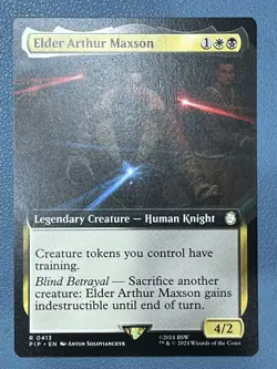 Elder Arthur Maxson (Extended Art) Fallout MTG PIP - Image 1
