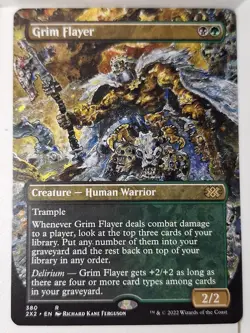 Grim Flayer - Borderless - Double Masters - Magic the Gathering MTG Nice! - Image 1