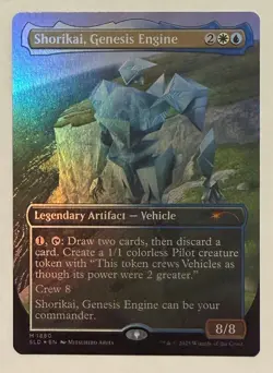 Shorikai, Genesis Engine Borderless Rainbow Foil - Mythic - Secret Lair MTG - Image 1