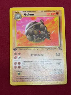 Pokemon TCG - Golem - 1st Edition - #36/62 - Fossil- LP - Image 1
