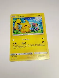 Pokemon TCG Pikachu Sun & Moon Trainer 29/30 Regular Common - Image 1