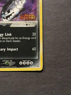 Pokemon TCG Dark Steelix - 10/109 EX Team Rocket Returns - Stamped Reverse Holo - Image 3
