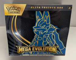 Pokemon TCG Mega Evolution ETB Sealed Elite Trainer Box - Lucario - New 2025 - Image 1