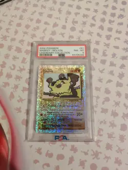 2002 POKEMON LEGENDARY COLLECTION #81 MANKEY-REVERSE FOIL PSA 8 - Image 1