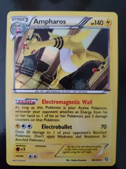 Ampharos 40/124 Pokemon TCG Cosmos Holo Swirl Dragons Exalted Blister Exclusive - Image 1