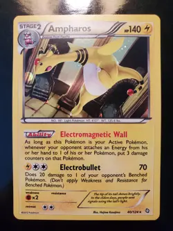Ampharos 40/124 Pokemon TCG Cosmos Holo Swirl Dragons Exalted Blister Exclusive - Image 2