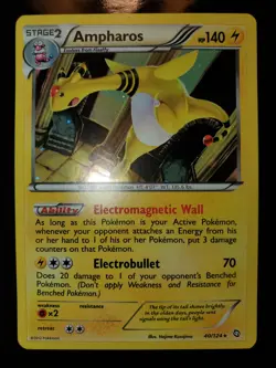Ampharos 40/124 Pokemon TCG Cosmos Holo Swirl Dragons Exalted Blister Exclusive - Image 3