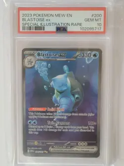 Pokemon S&V 151 Blastoise EX Special Illustration Rare SiR PSA 10 GEM MINT - Image 1