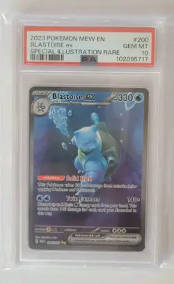 Pokemon S&V 151 Blastoise EX Special Illustration Rare SiR PSA 10 GEM MINT - Image 3