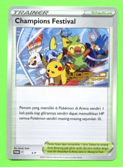 Indonesian Champions Festival SWSH296 NM Pokemon London World Championship 2022 - Image 1
