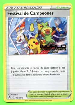 Spanish Champions Festival SWSH296 - NM Pokemon London World Championship 2022 - Image 1