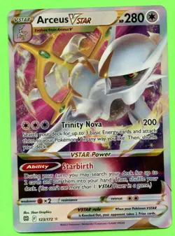 Arceus VSTAR 123/172 - Near Mint Brilliant Stars Ultra Rare Pokemon - Image 1
