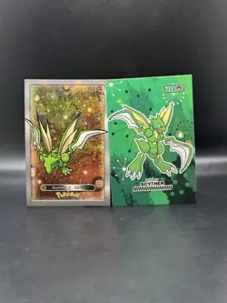 Scyther Pocket Book Database Cracked Ice Holo Pokemon - Image 1