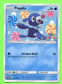 Indonesian Popplio Toys Kingdom Promo 171/SM-P - Near Mint Pokemon - Image 1