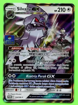 Indonesian Silvally GX TCG Gym Promo 144/SM-P - Near Mint Pokemon US Seller - Image 1
