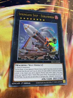 YuGiOh Springans Ship - Exblowrer Ultra Rare 1st Edition BLVO-EN046 NM - Image 1