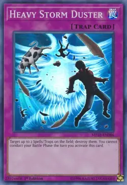 Yugioh! Heavy Storm Duster - MP18-EN086 - Super Rare - 1st Edition NM Playset x3 - Image 1