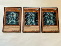 3 Aqua Armor Ninja ORCS-EN015 3 x3 Yugioh Yu Gi Oh! Playset 1st Edition - Image 1
