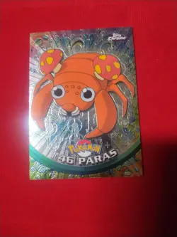 Beautiful Topps Chrome Pokemon Card Paras #46 - Near Mint Or Better - Image 1