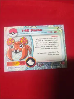 Beautiful Topps Chrome Pokemon Card Paras #46 - Near Mint Or Better - Image 2