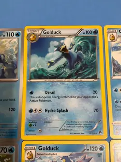Psyduck Golduck Pokemon card lot x9 cards - Image 3