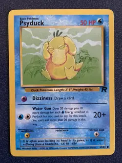 PSYDUCK 65/82 (set Of 4) Water Pokemon Team Rocket NEAR MINT Condition Card - Image 3