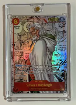 ONE PIECE Card Game Silvers Rayleigh (Manga Alt Art) OP08-118 SEC Two Legends - Image 1