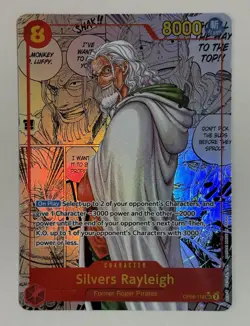 ONE PIECE Card Game Silvers Rayleigh (Manga Alt Art) OP08-118 SEC Two Legends - Image 2