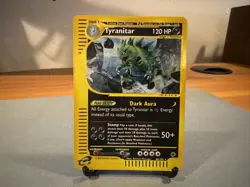 Pokemon TCG Tyranitar Expedition Base Set Rare Card 66/165 Reverse Holo - Image 1