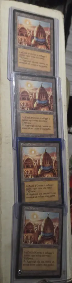 Italian MTG City Of Brass Rinascimento Renaissance Magic The Gathering Card - Image 1