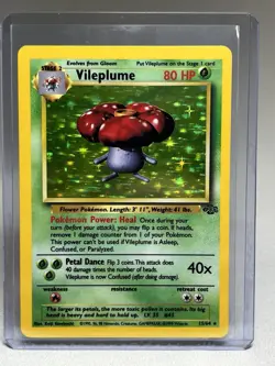 Vileplume 15/64 Jungle Holo Rare WOTC Vintage Pokemon Card 1999 Near Mint NM - Image 1