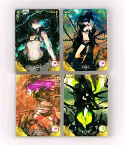 Goddess Story Waifu Card TCG | Black Rock Shooter - CARD SET [ 4 cards ] - Image 1