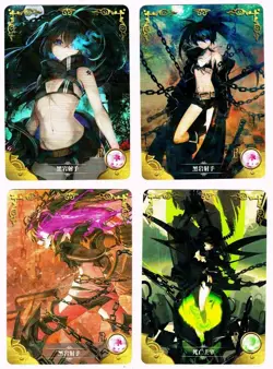 Goddess Story Waifu Card TCG | Black Rock Shooter - CARD SET [ 4 cards ] - Image 2