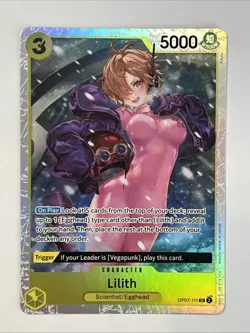 Lilith OP07-111 Super Rare English 500 Years Future One Piece TCG Card Game Foil - Image 1