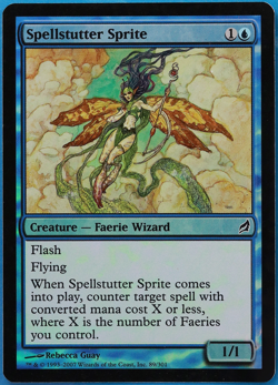 Spellstutter Sprite FOIL Lorwyn HP/DAMAGED Common CARD (506240) ABUGames - Image 1