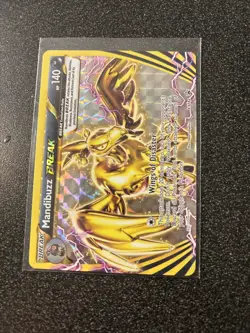 Mandibuzz BREAK XY182 Ultra Rare Black Star Promo Pokemon Card MP - Image 1