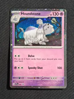 Houndstone SVP042 Cosmos Holo Black Star Promo Card Pokemon NEAR MINT NM - Image 1
