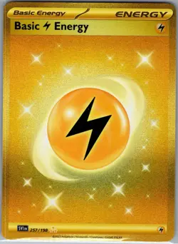 Basic Lightning Energy 257/198 Scarlet & Violet Base Set - Pokemon Card - NM - Image 1