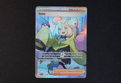 Iono 124 Holo Shiny Pokemon TCG Card Black Star Promo 2023 NEAR MINT - Image 1