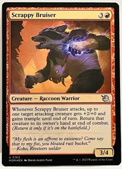 Scrappy Bruiser -#162-MTG-March of the Machine-FOOL-NM - Image 1