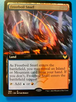 MTG 1x EXTENDED ART Frostboil Snarl 360 Strixhaven: School of Mages Magic x1 NM - Image 1