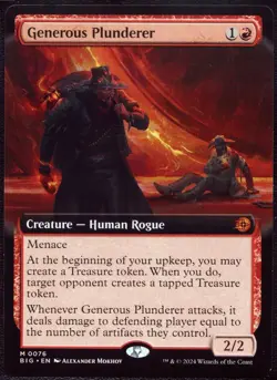 Generous Plunderer - 76 Extended not foil MTG BIG - Image 1