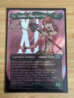 MTG: Vanille, Cheerful l'Cie (Borderless) (Surge Foil) Final Fantasy Foil NM - Image 1