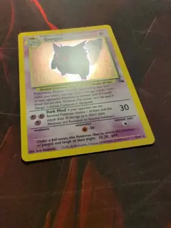 Pokemon Gengar TCG Fossil Holo Unlimited Rare Card 5/62 1999 - Image 4