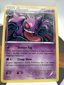 Gengar 60/162 Rare XY - BREAKthrough Pokemon Card - Image 1