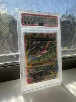 2015 POKEMON JPN XY BANDIT RING 1ST ED #095 FULL ART/M RAYQUAZA EX PSA 10 - Image 1