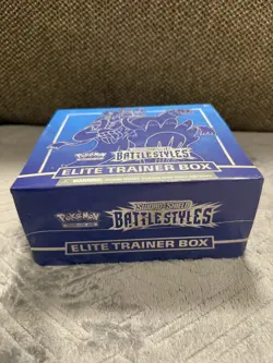 Pokemon TCG Sword & Shield Battle Styles Blue ETB SEALED Box 2021 English NEW - Image 2