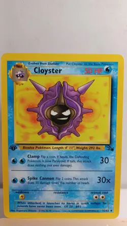 Cloyster 1st Edition [LP] - Pokemon TCG Fossil 32/62 [Uncommon] - Image 1